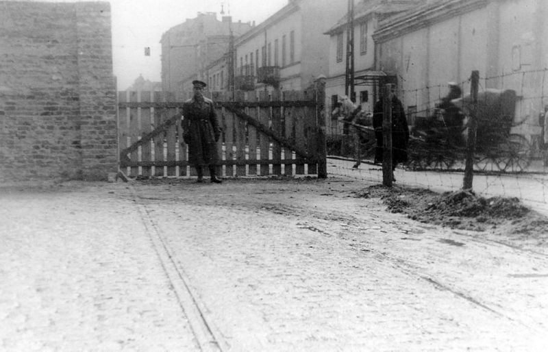 One of the gates into the Warsaw ghetto